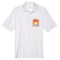 Burnt Out But Optimistic Funny Marshmallow Men's Origin Performance Pique Polo