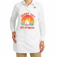 Burnt Out But Optimistic Funny Marshmallow Apron