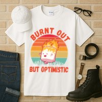 Burnt Out But Optimistic Funny Marshmallow Tall T-Shirt