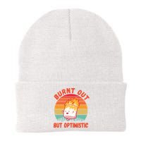 Burnt Out But Optimistic Funny Marshmallow Beanie