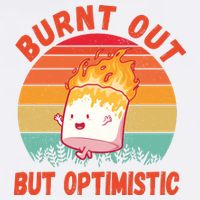 Burnt Out But Optimistic Funny Marshmallow Mousepad