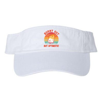 Burnt Out But Optimistic Funny Marshmallow Visor