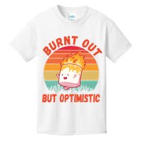 Burnt Out But Optimistic Funny Marshmallow Kids T-Shirt