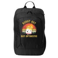 Burnt Out But Optimistic Cute Marshmallow For Camping City Backpack