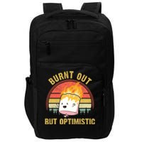 Burnt Out But Optimistic Cute Marshmallow For Camping Impact Tech Backpack