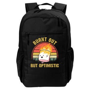 Burnt Out But Optimistic Cute Marshmallow For Camping Daily Commute Backpack