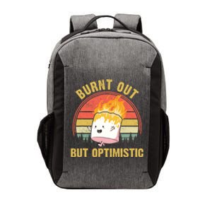 Burnt Out But Optimistic Cute Marshmallow For Camping Vector Backpack