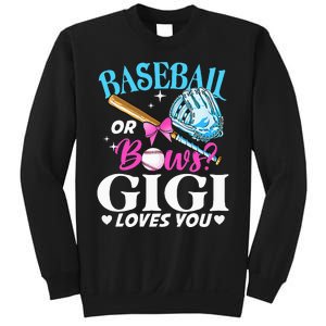 Baseball or Bows Gigi Loves You Gender Reveal Pink or Blue Sweatshirt