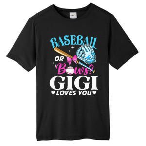 Baseball or Bows Gigi Loves You Gender Reveal Pink or Blue Tall Fusion ChromaSoft Performance T-Shirt