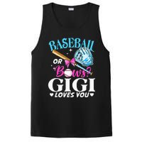 Baseball or Bows Gigi Loves You Gender Reveal Pink or Blue PosiCharge Competitor Tank