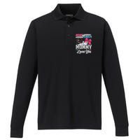 Burnouts Or Bows Gender Reveal Party Announcement Mommy Performance Long Sleeve Polo