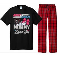 Burnouts Or Bows Gender Reveal Party Announcement Mommy Pajama Set