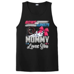 Burnouts Or Bows Gender Reveal Party Announcement Mommy PosiCharge Competitor Tank