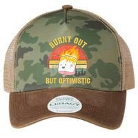 Burnt Out But Optimistic Cute Marshmallow For Camping Legacy Tie Dye Trucker Hat