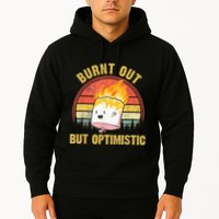 Burnt Out But Optimistic Cute Marshmallow For Camping Hoodie