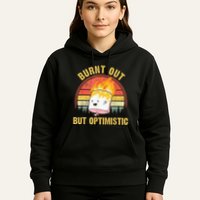 Burnt Out But Optimistic Cute Marshmallow For Camping Hoodie