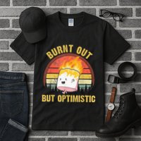 Burnt Out But Optimistic Cute Marshmallow For Camping Tall T-Shirt
