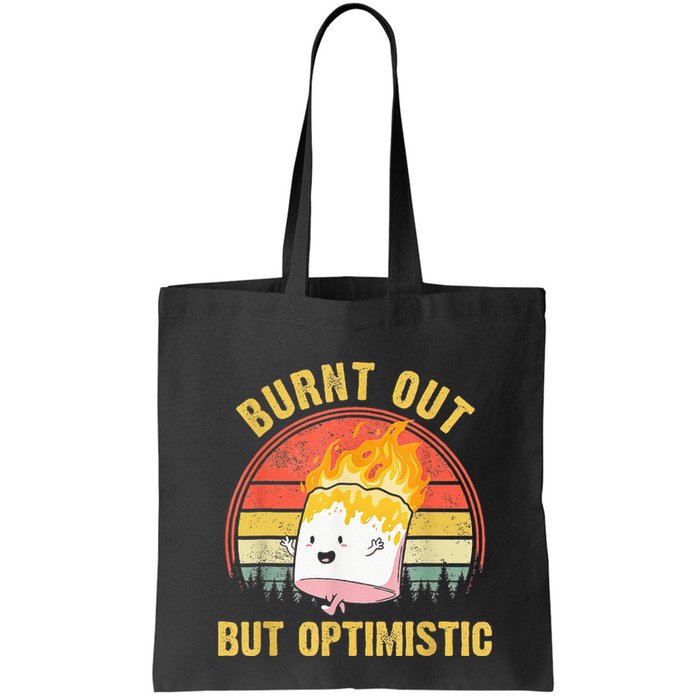 Burnt Out But Optimistic Cute Marshmallow For Camping Bag