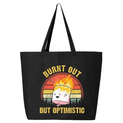 Burnt Out But Optimistic Cute Marshmallow For Camping 25L Jumbo Tote