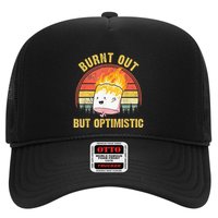 Burnt Out But Optimistic Cute Marshmallow For Camping Trucker Hat