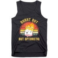 Burnt Out But Optimistic Cute Marshmallow For Camping Tank Top