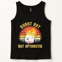 Burnt Out But Optimistic Cute Marshmallow For Camping Tank Top