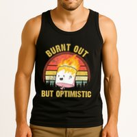 Burnt Out But Optimistic Cute Marshmallow For Camping Tank Top