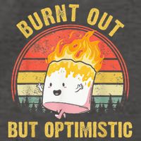 Burnt Out But Optimistic Cute Marshmallow For Camping Vector Backpack