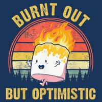Burnt Out But Optimistic Cute Marshmallow For Camping Infant Baby Jersey Bodysuit