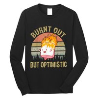 Burnt Out But Optimistic Retro Vintage Sunset Long Sleeve Shirt