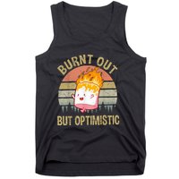 Burnt Out But Optimistic Retro Vintage Sunset Tank Top