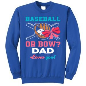 Baseball Or Bows Dad Announcet Gender Reveal Gift Sweatshirt