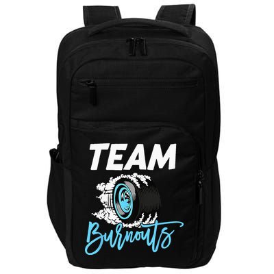 Burnouts Or Bows Team Boy Team Girl Gender Reveal Impact Tech Backpack