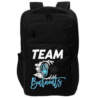 Burnouts Or Bows Team Boy Team Girl Gender Reveal Impact Tech Backpack