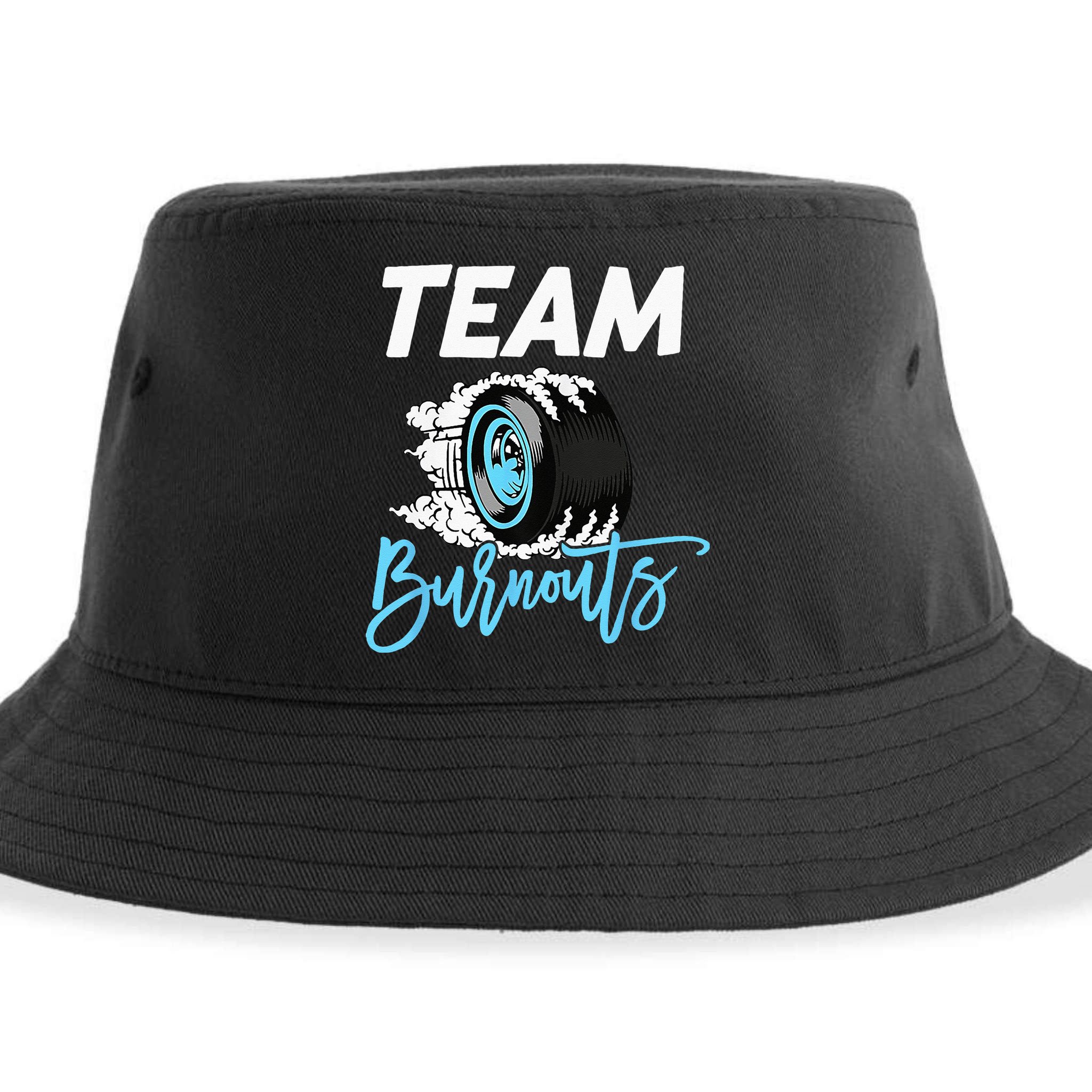 Burnouts Or Bows Team Boy Team Girl Gender Reveal Sustainable Bucket Hat