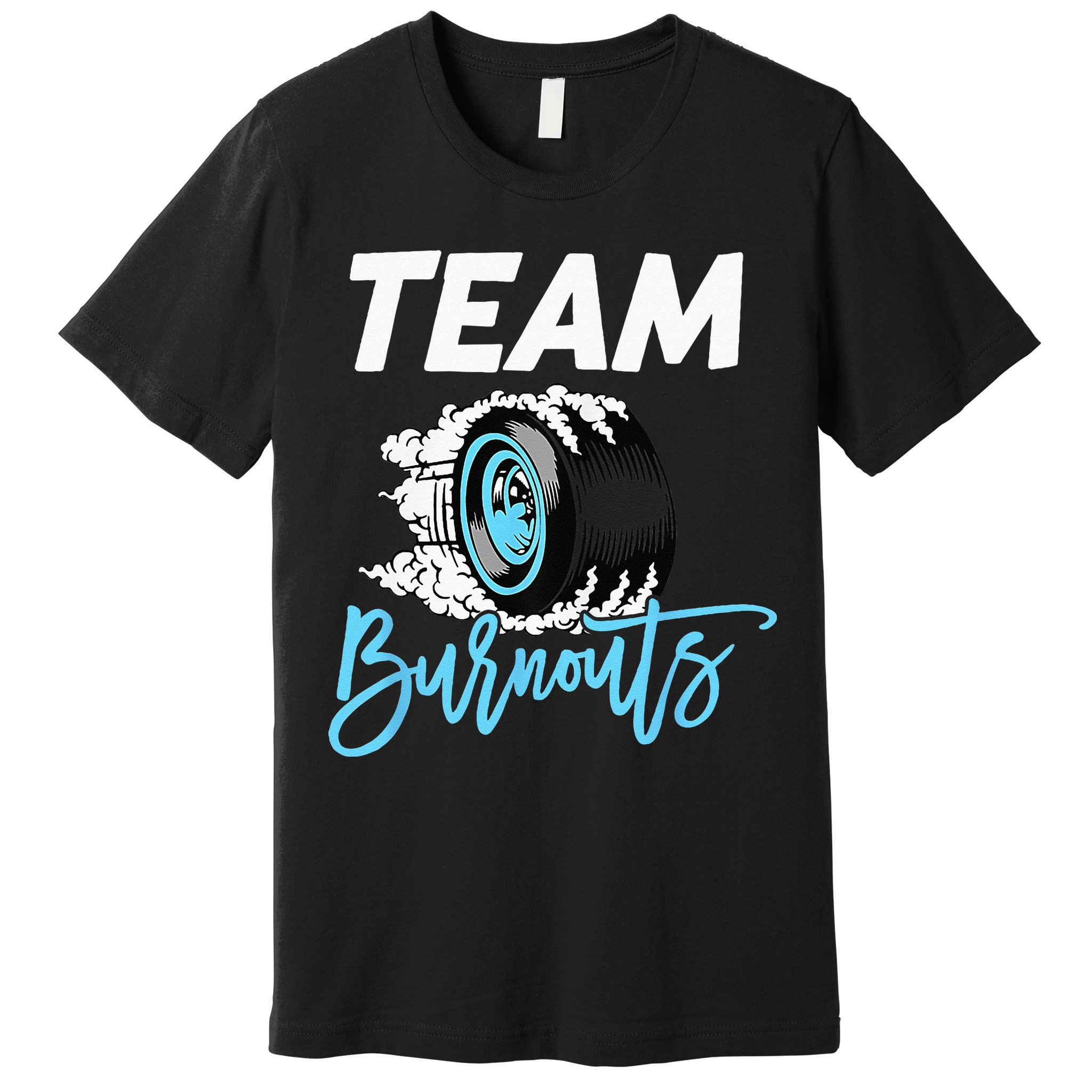 Burnouts Or Bows Team Boy Team Girl Gender Reveal Premium T-Shirt