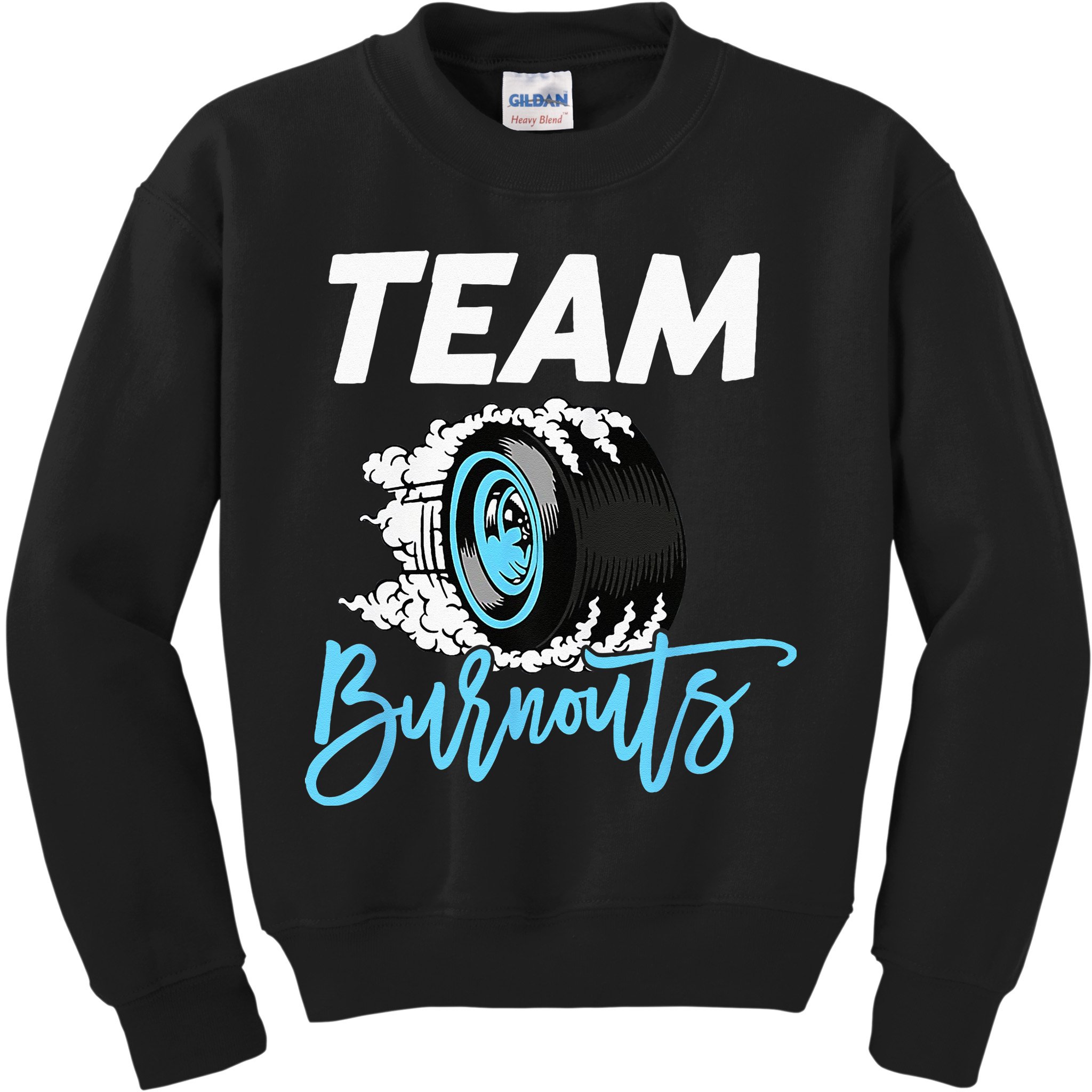 Burnouts Or Bows Team Boy Team Girl Gender Reveal Kids Sweatshirt