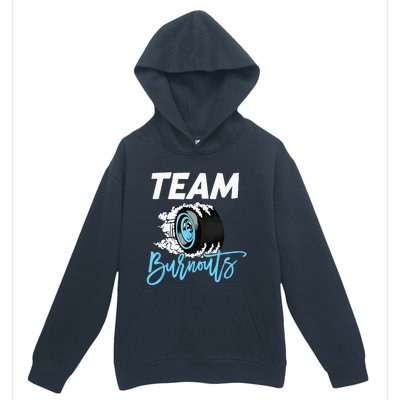 Burnouts Or Bows Team Boy Team Girl Gender Reveal Urban Pullover Hoodie