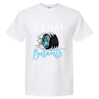 Burnouts Or Bows Team Boy Team Girl Gender Reveal Garment-Dyed Heavyweight T-Shirt