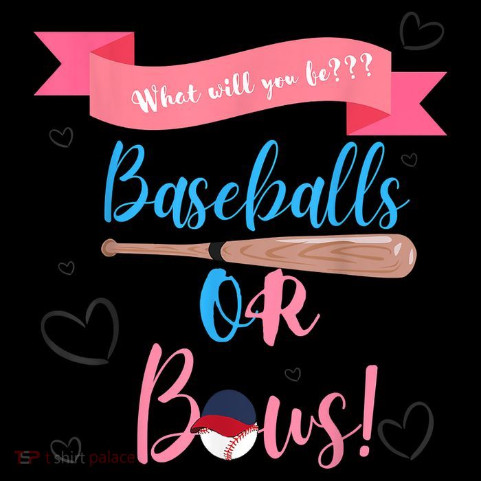 Baseball Or Bows Gender Reveal Flatbill Hat