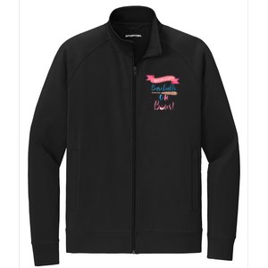 Baseball Or Bows Gender Reveal Stretch Full-Zip Cadet Jacket