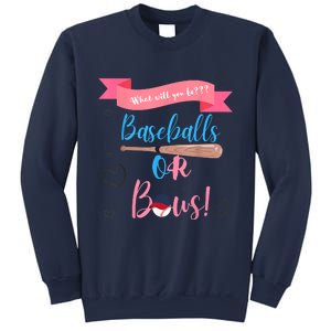 Baseball Or Bows Gender Reveal Sweatshirt