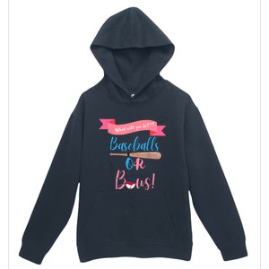 Baseball Or Bows Gender Reveal Urban Pullover Hoodie