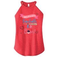 Baseball Or Bows Gender Reveal Women's Perfect Tri Rocker Tank