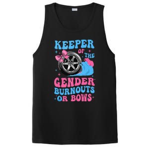 Burnouts Or Bows Funny Keeper Of Gender Baby Reveal Party PosiCharge Competitor Tank