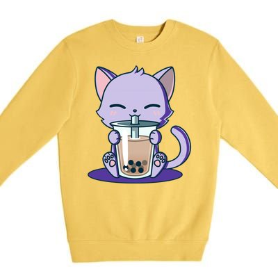 Boba Kitty Premium Crewneck Sweatshirt