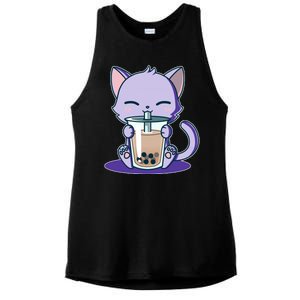 Boba Kitty Ladies PosiCharge Tri-Blend Wicking Tank