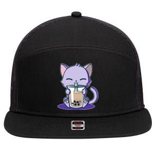 Boba Kitty 7 Panel Mesh Trucker Snapback Hat