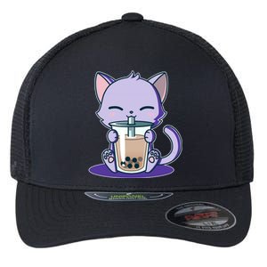 Boba Kitty Flexfit Unipanel Trucker Cap