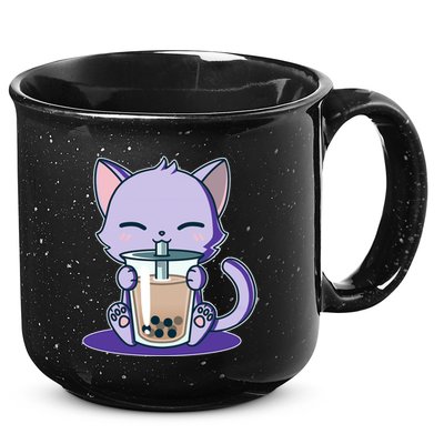 Boba Kitty 15oz Campfire Ceramic Mug